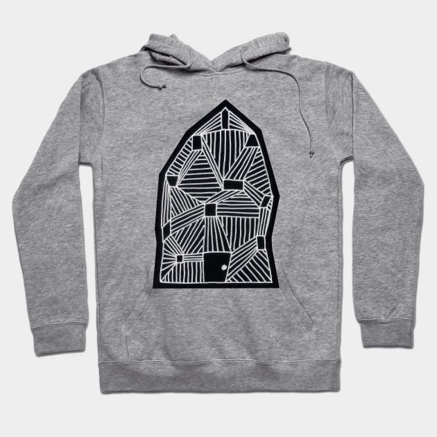 Crooked Little House Hoodie by sallycummingsdesigns